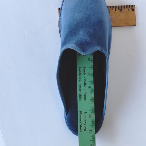 Piedaterre Dandy Azzurro Adriatico NEW Velvet Italian Hand Stitch Slipper 45/12 main image 9